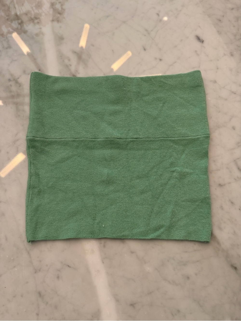 Djerf Avenue Mint Green Knit Mini Skirt
